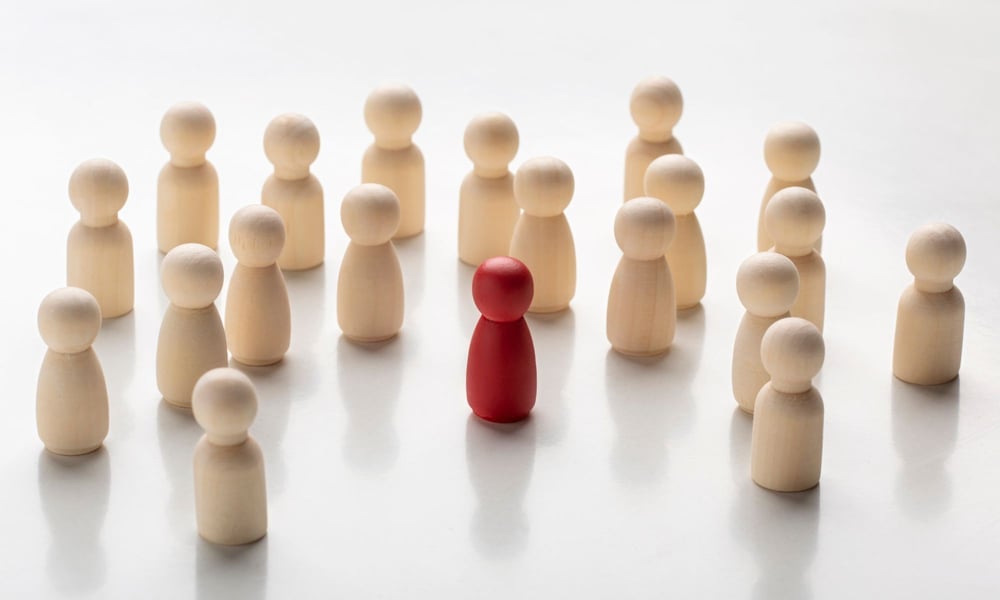 Führungskultur roter Kegel