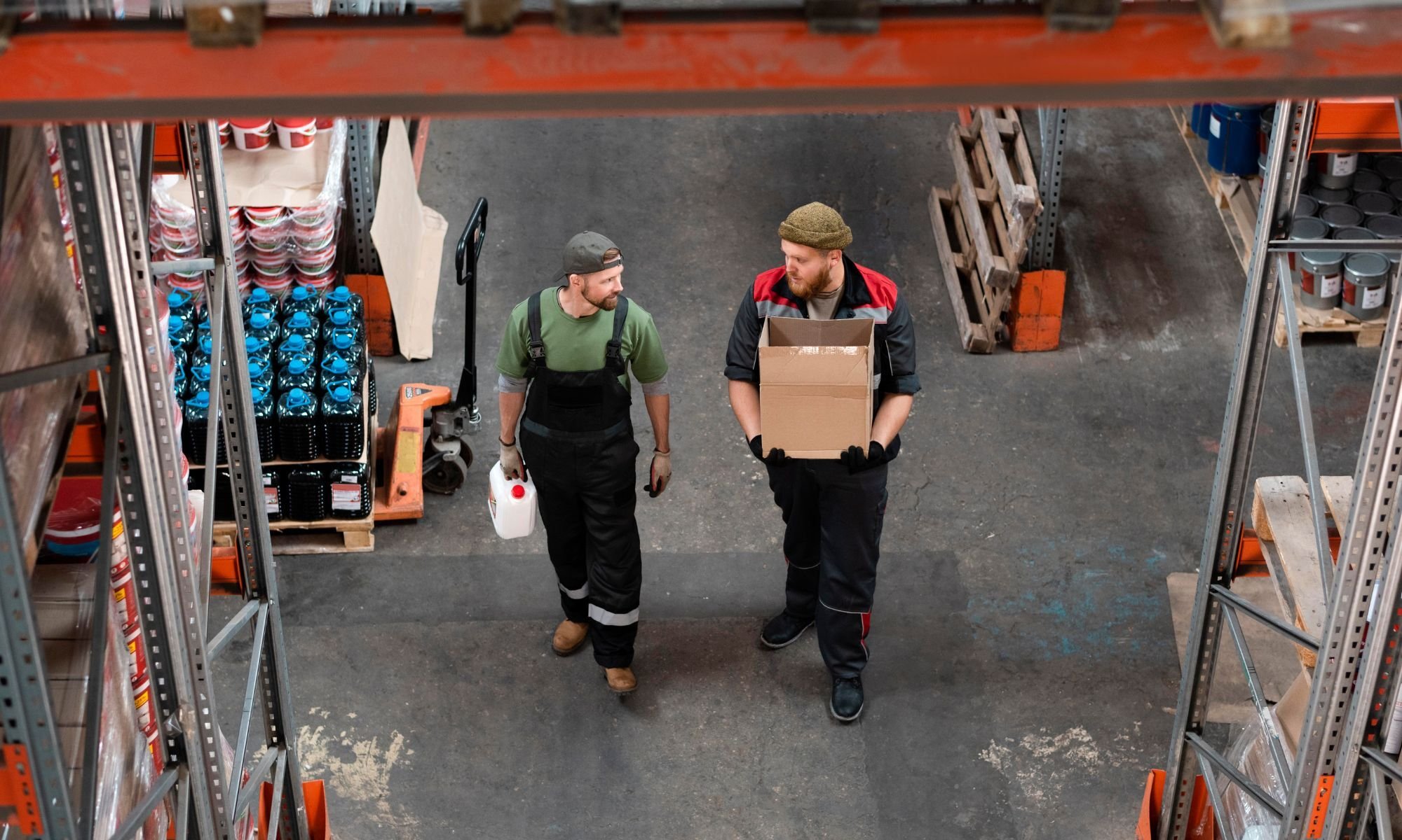 Manueller Transport in der Logistik
