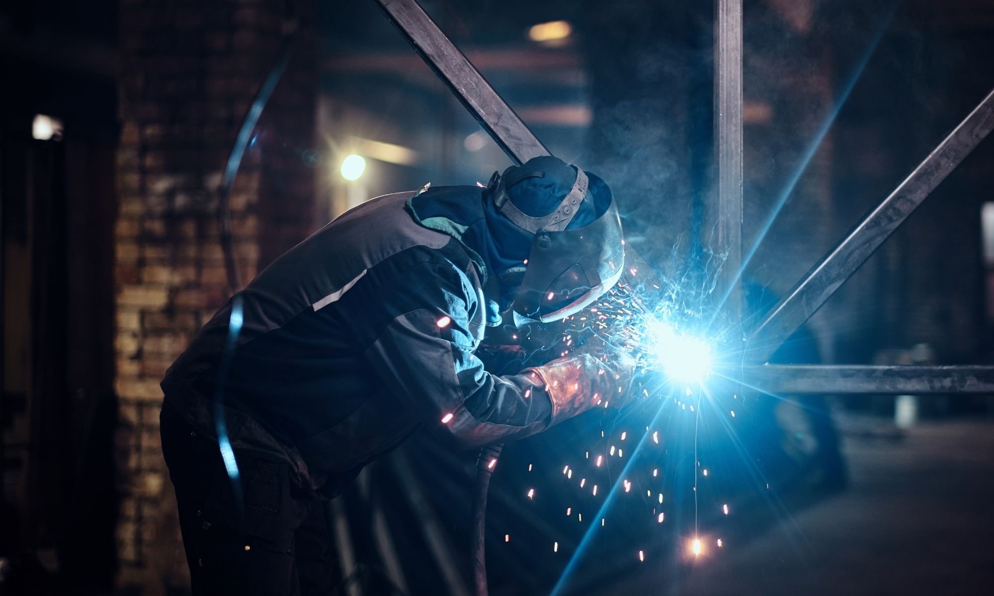 Wertschöpfende Tätigkeit (Schweißen) in der Produktion